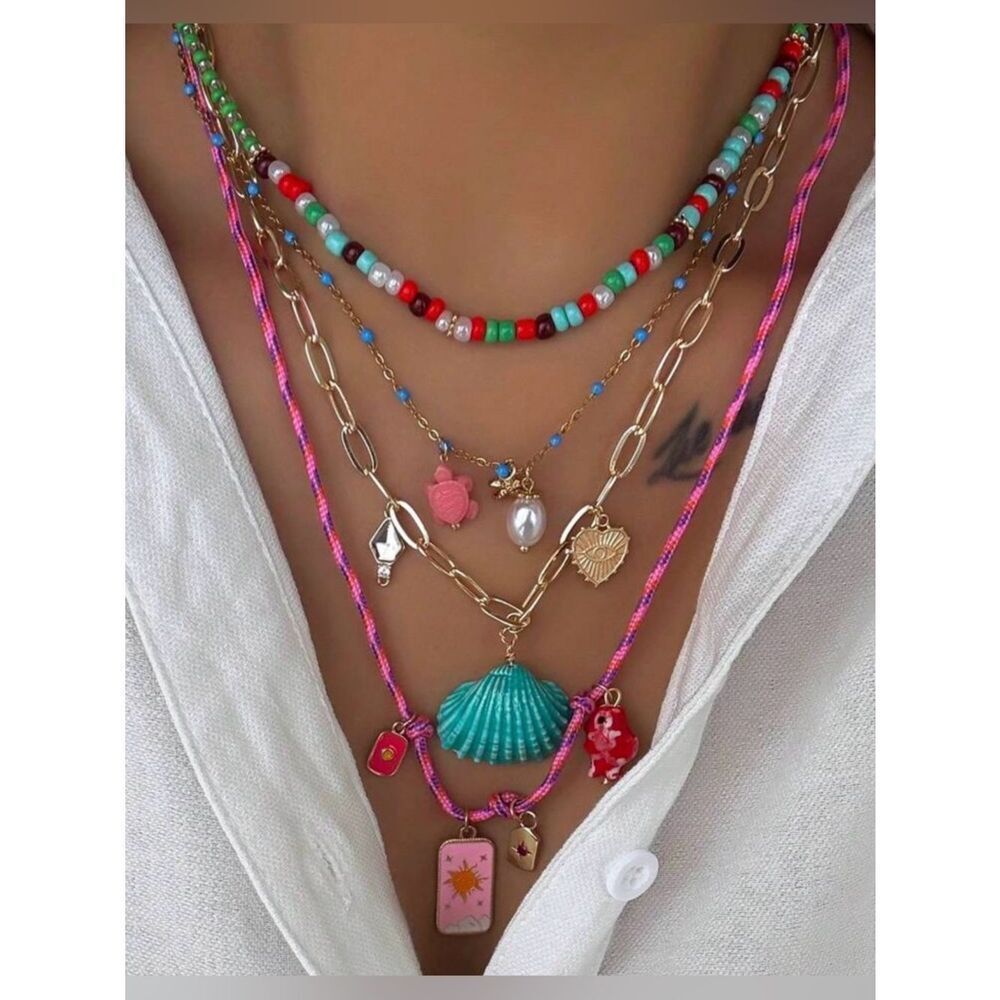 Boho summer necklace set N2123